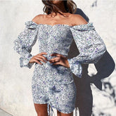 Spring New Women Floral Print Sashes Shirt Dress Beach Women's Loose Short Boho Mini Dress Girls Party Solid Streetwear
